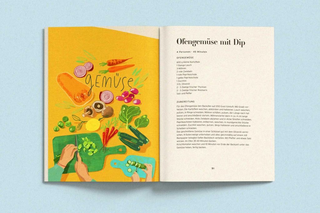 Food Illustration und Kochbuchgestaltung von Christina Mühlhöfer