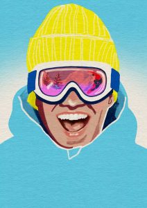 Digital gezeichnetes Porträt von Christina Mühlhöfer